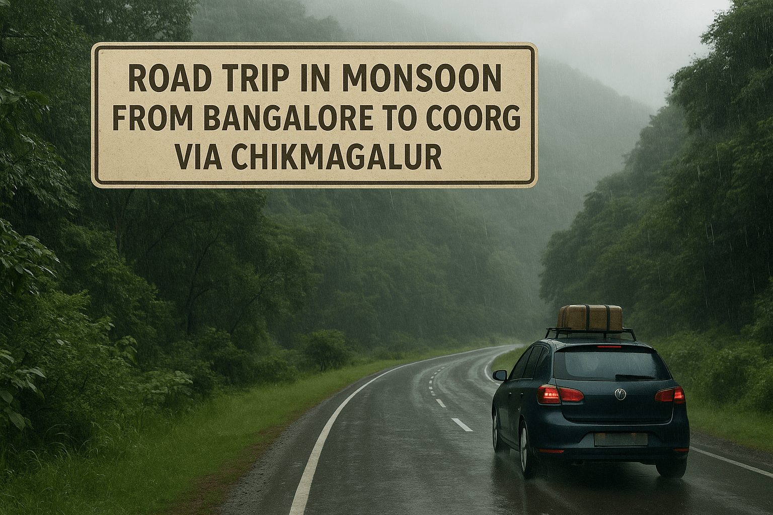 The Ultimate Monsoon Road Trip: Bangalore to Coorg via Chikmagalur | Places To Visit, Distance & More!