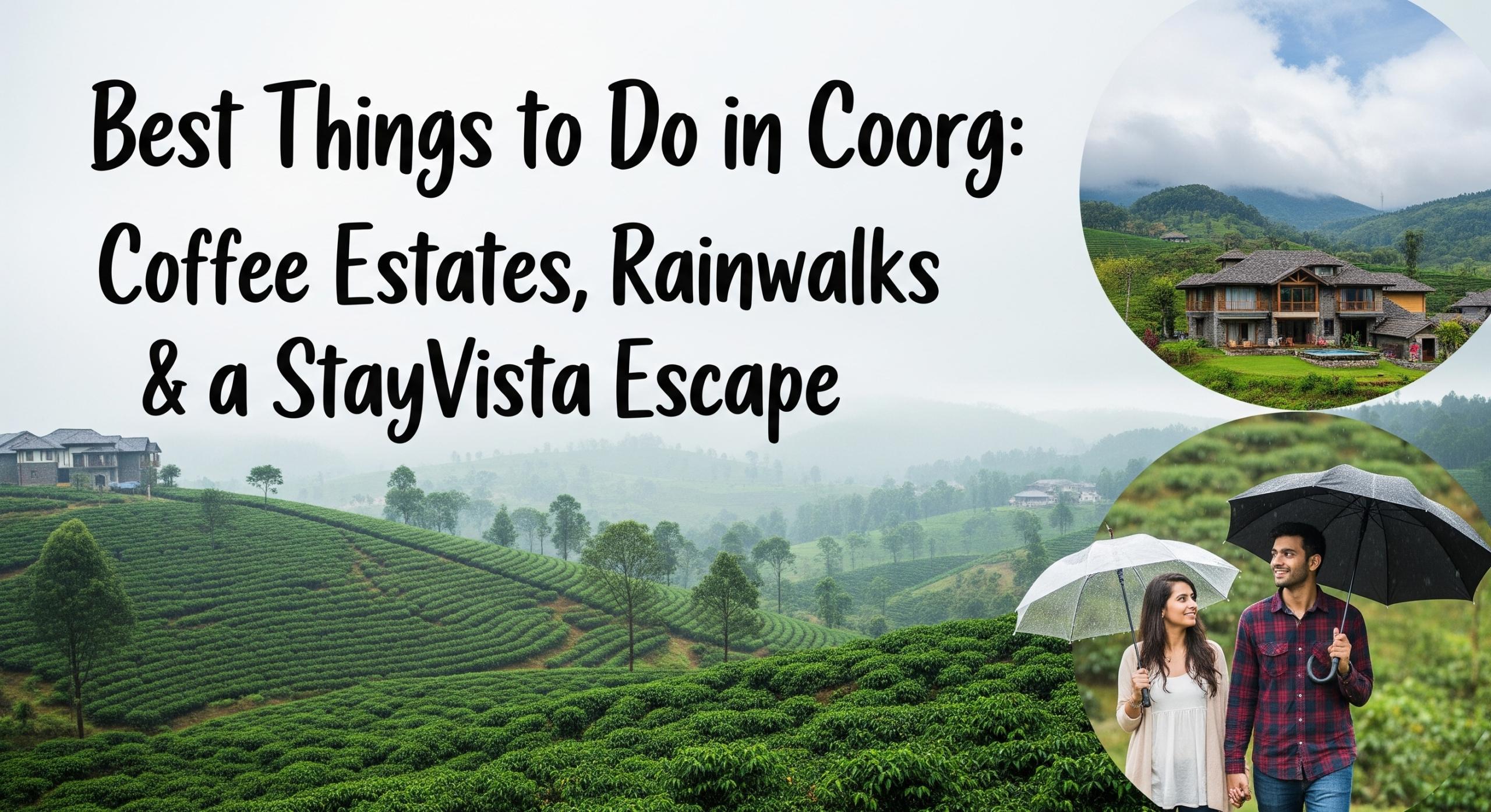 Best Things to Do in Coorg: Coffee Estates, Rainwalks & a StayVista Escape