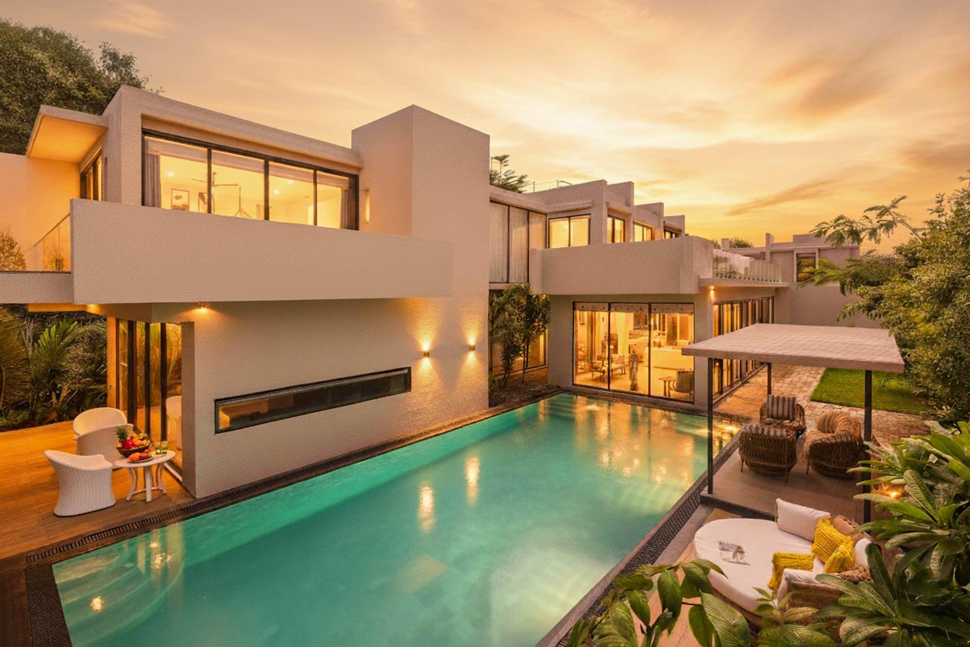Cielo House: A Modern Villa in Alibaug Framed by Hills and Horizon
