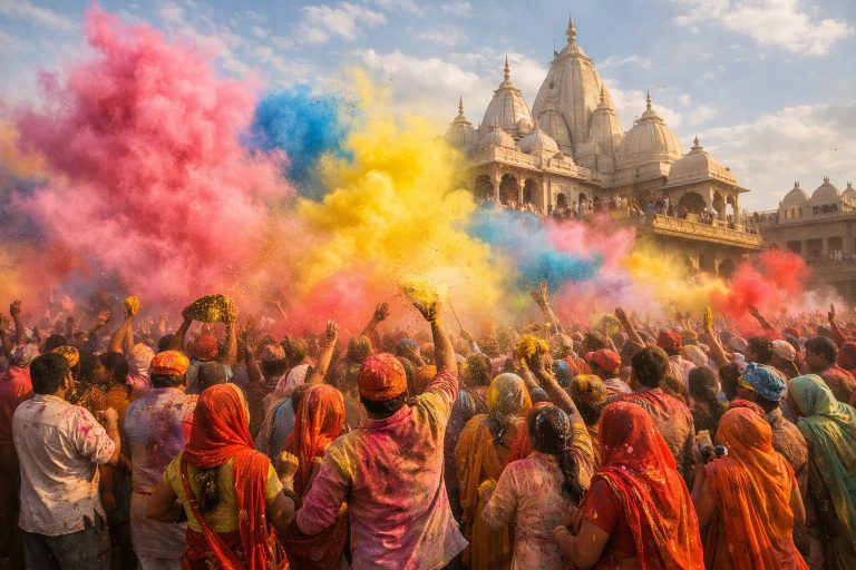 मथुरा वृंदावन में होली 2026: तिथियाँ, लट्ठमार होली, टिकट्स और सबसे प्रैक्टिकल 3-दिन का प्लान