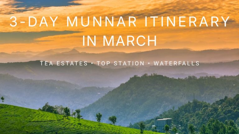 3-Day Munnar Itinerary in March 2026: Tea Estates, Top Station & Hidden Waterfalls