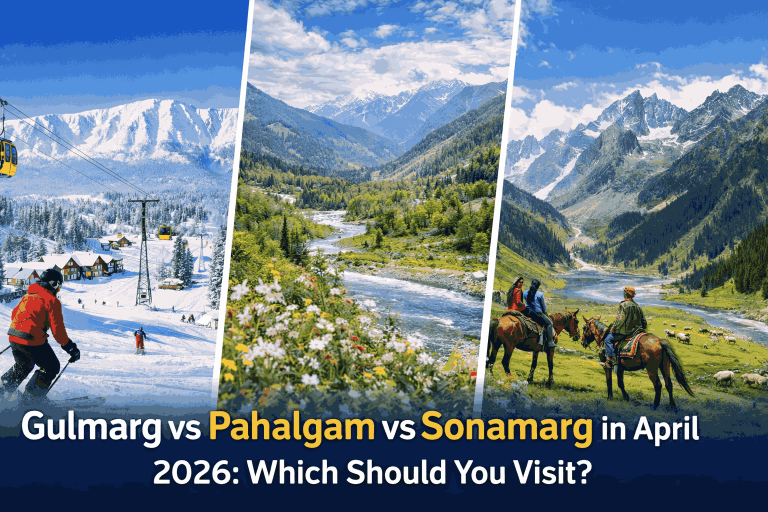 Gulmarg vs Pahalgam vs Sonamarg in April 2026: Which Should You Visit?