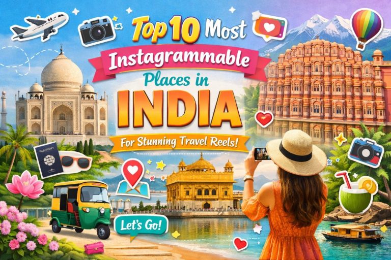 Top 10 Most Instagrammable Places in India for Stunning Travel Reels