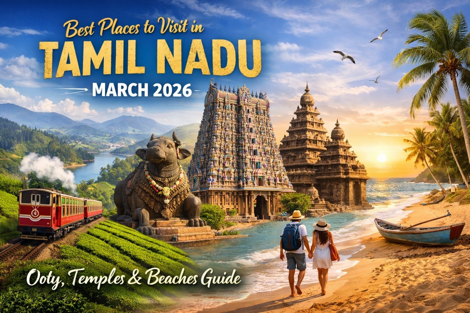 Best Places to Visit in Tamil Nadu March 2026: Ooty, Temples & Beaches Guide