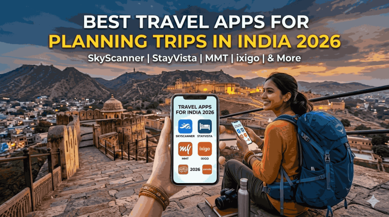 10 Best Travel Apps for Planning Trips in India 2026: SkyScanner, StayVista, MMT, Ixigo & More