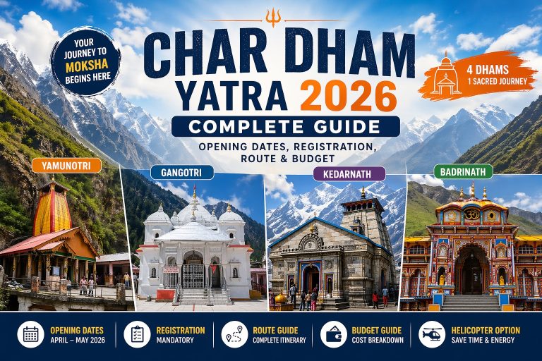 Char Dham Yatra 2026: Complete Guide with Opening Dates, Registration, Route & Budget