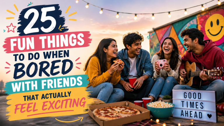 25 Fun Things To Do When Bored with Friends That Actually Feel Exciting