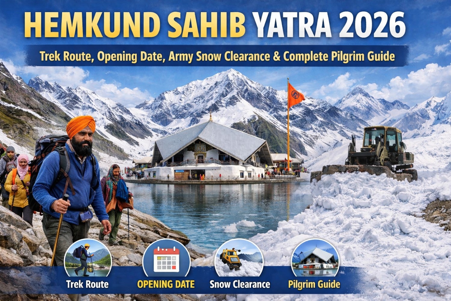 Hemkund Sahib Yatra 2026: Trek Route, Opening Date, Army Snow Clearance & Complete Pilgrim Guide
