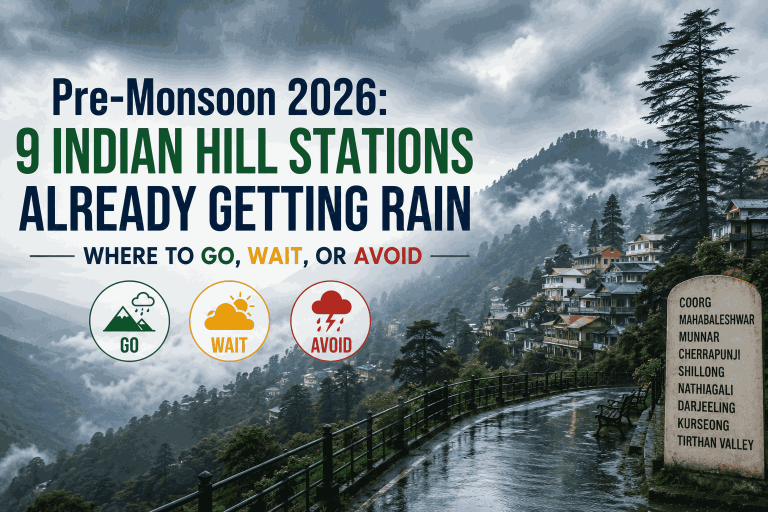 Pre-Monsoon 2026: 9 Indian Hill Stations Already Getting Rain — Where to Go, Wait, or Avoid