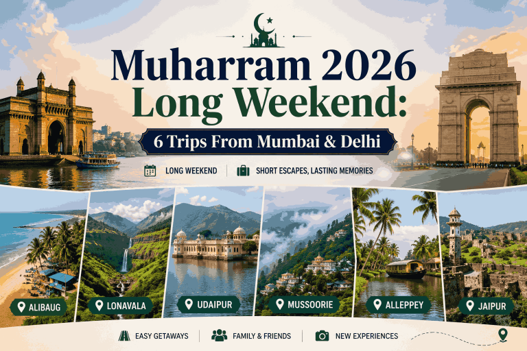 Muharram 2026 Long Weekend: 6 Trips From Mumbai & Delhi