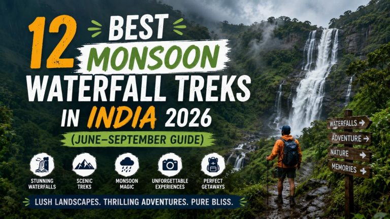 12 Best Monsoon Waterfall Treks in India 2026 (September-October Guide)