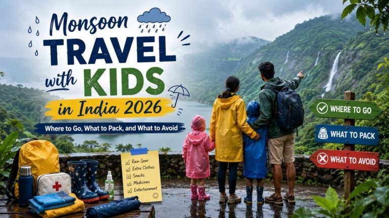 Monsoon Travel with Kids in India 2026: Where to Go, What to Pack, and What to Skip