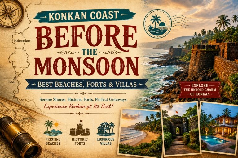 Konkan Coast Before the Monsoon: Best Beaches, Forts & Villas (Mid-May to Mid-June)