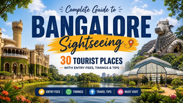 Complete Guide to Bangalore Sightseeing: 30 Tourist Places with Entry Fees, Timings & Tips