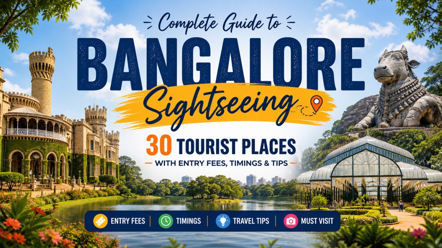 Complete Guide to Bangalore Sightseeing: 30 Tourist Places with Entry Fees, Timings & Tips