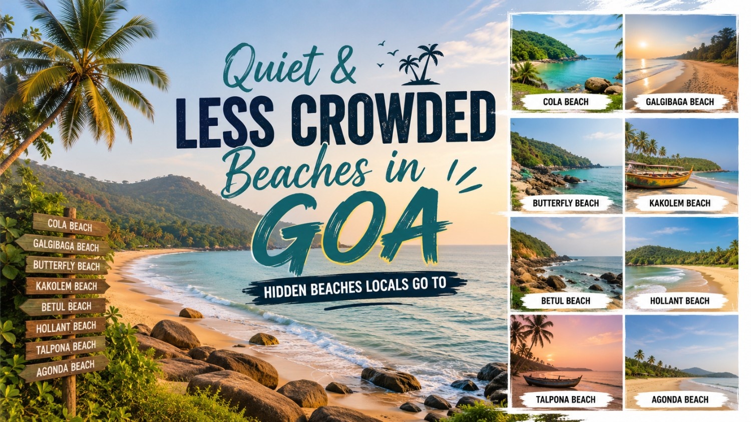 Quiet & Less Crowded Beaches in Goa (2026): Hidden Beaches Locals Go To