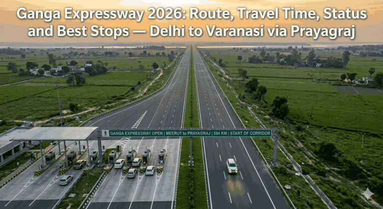 Ganga Expressway 2026: Route, Travel Time, Status and Best Stops — Delhi to Varanasi via Prayagraj
