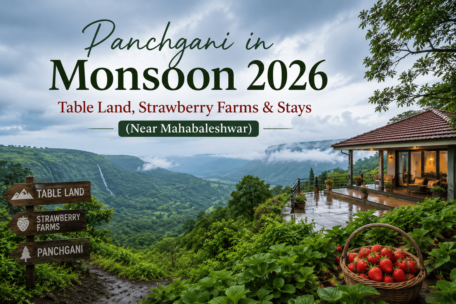 Panchgani in Monsoon 2026: Table Land, Strawberry Farms & Stays (Near Mahabaleshwar)