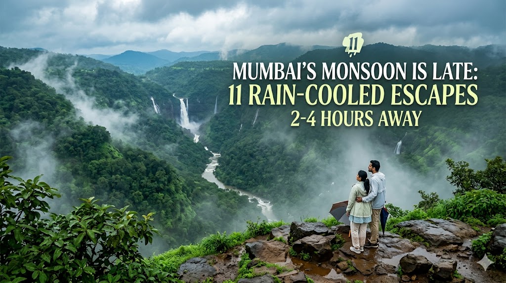 Mumbai’s Monsoon Is Late: 11 Rain-Cooled Escapes 2-4 Hours Away