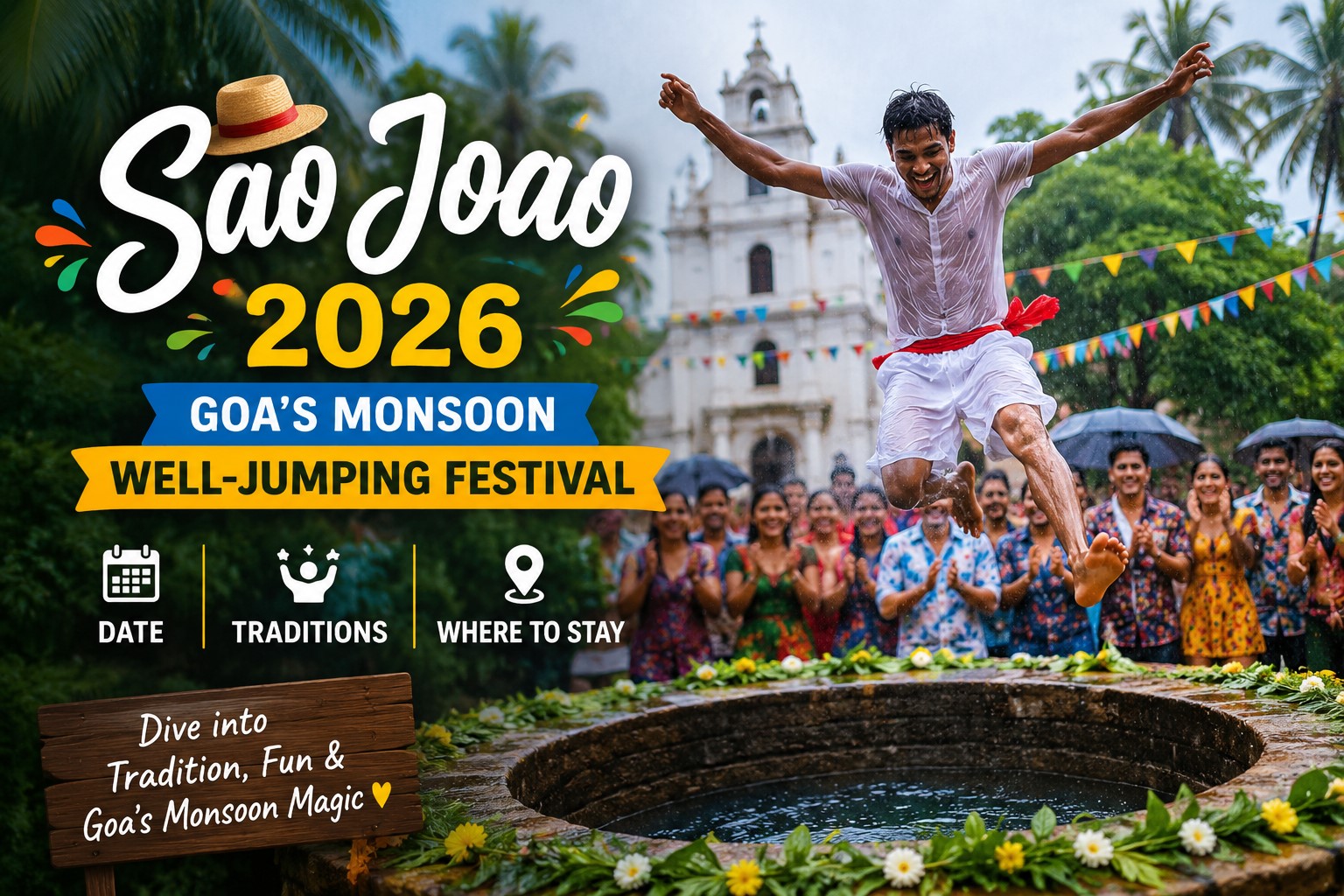 Sao Joao 2026: Goa’s Monsoon Well-Jumping Festival – Date, Traditions & Where to Stay