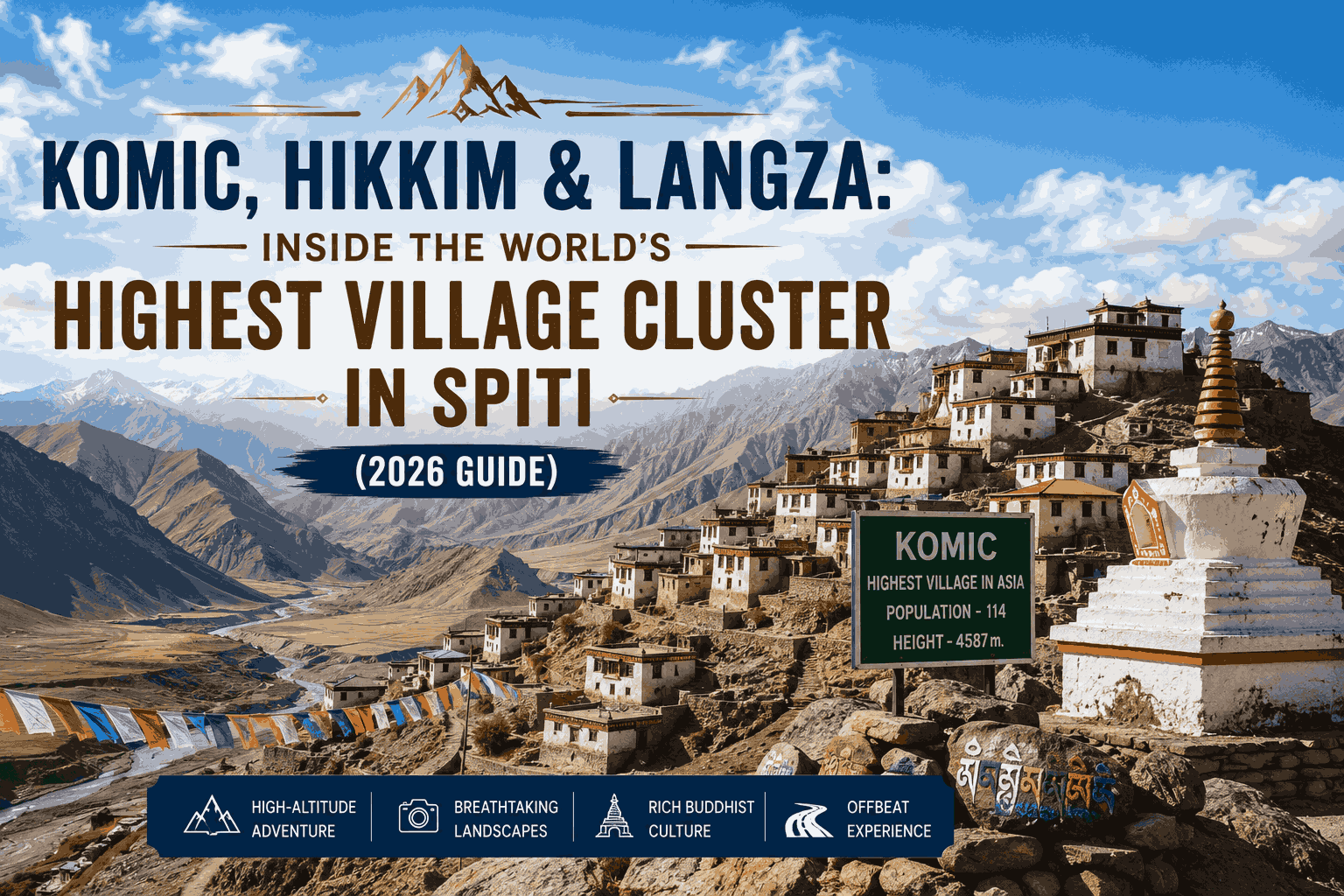 Komic, Hikkim & Langza: Inside the World’s Highest Village Cluster in Spiti (2026 Guide)