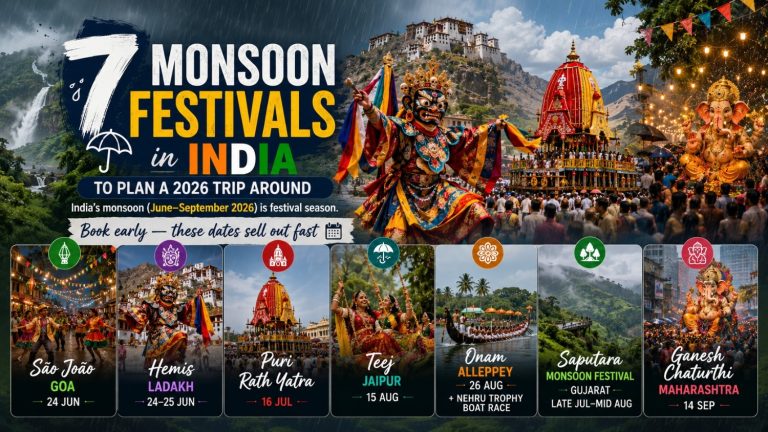 7 Monsoon Festivals in India to Plan Your 2026 Trip Around: Dates, Places, and Where to Stay