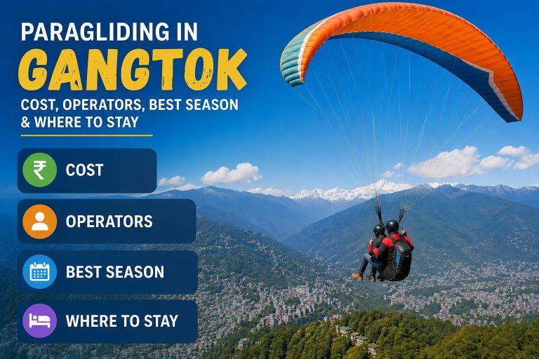 Paragliding in Gangtok: Cost, Operators, Best Season & Where to Stay