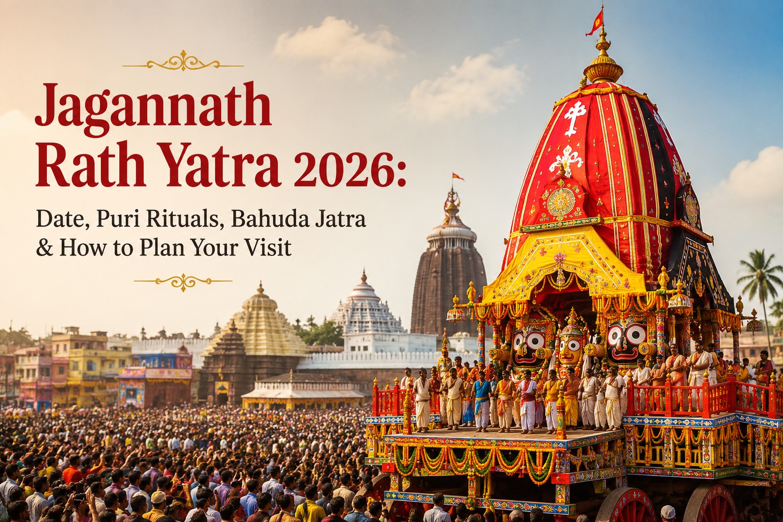 Jagannath Rath Yatra 2026: Date, Puri Rituals, Bahuda Jatra & How to Plan Your Visit