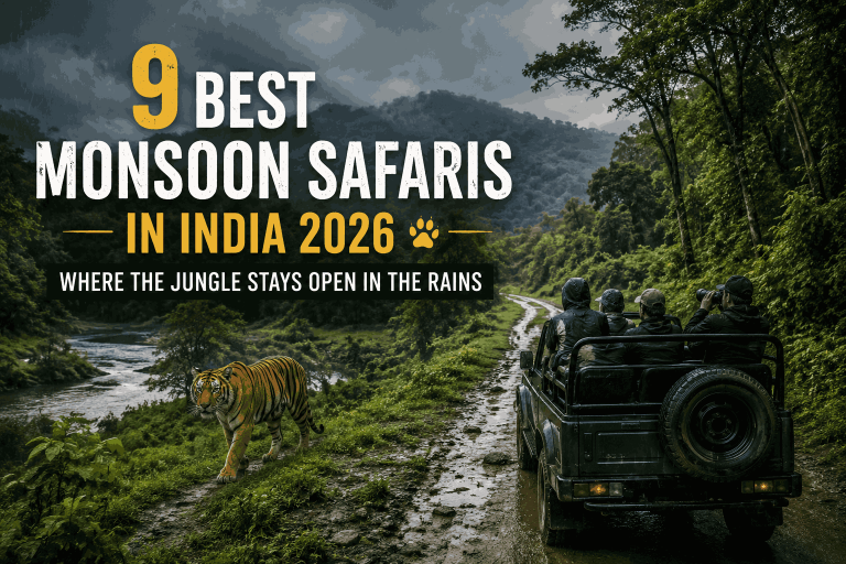 9 Best Monsoon Safaris in India 2026: Where the Jungle Stays Open in the Rains