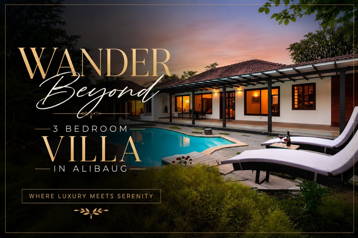 Wander Beyond – A 3-bedroom private villa in Alibaug