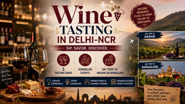 Wine Tasting in Delhi-NCR: 5 Tasting Bars, Sommelier Events & Day Trips to Nashik or Bangalore