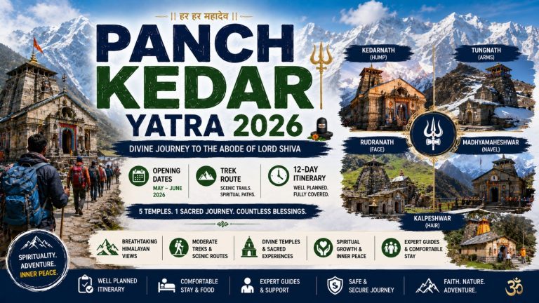 Panch Kedar Yatra 2026: Opening Dates, Trek Route & 12-Day Itinerary