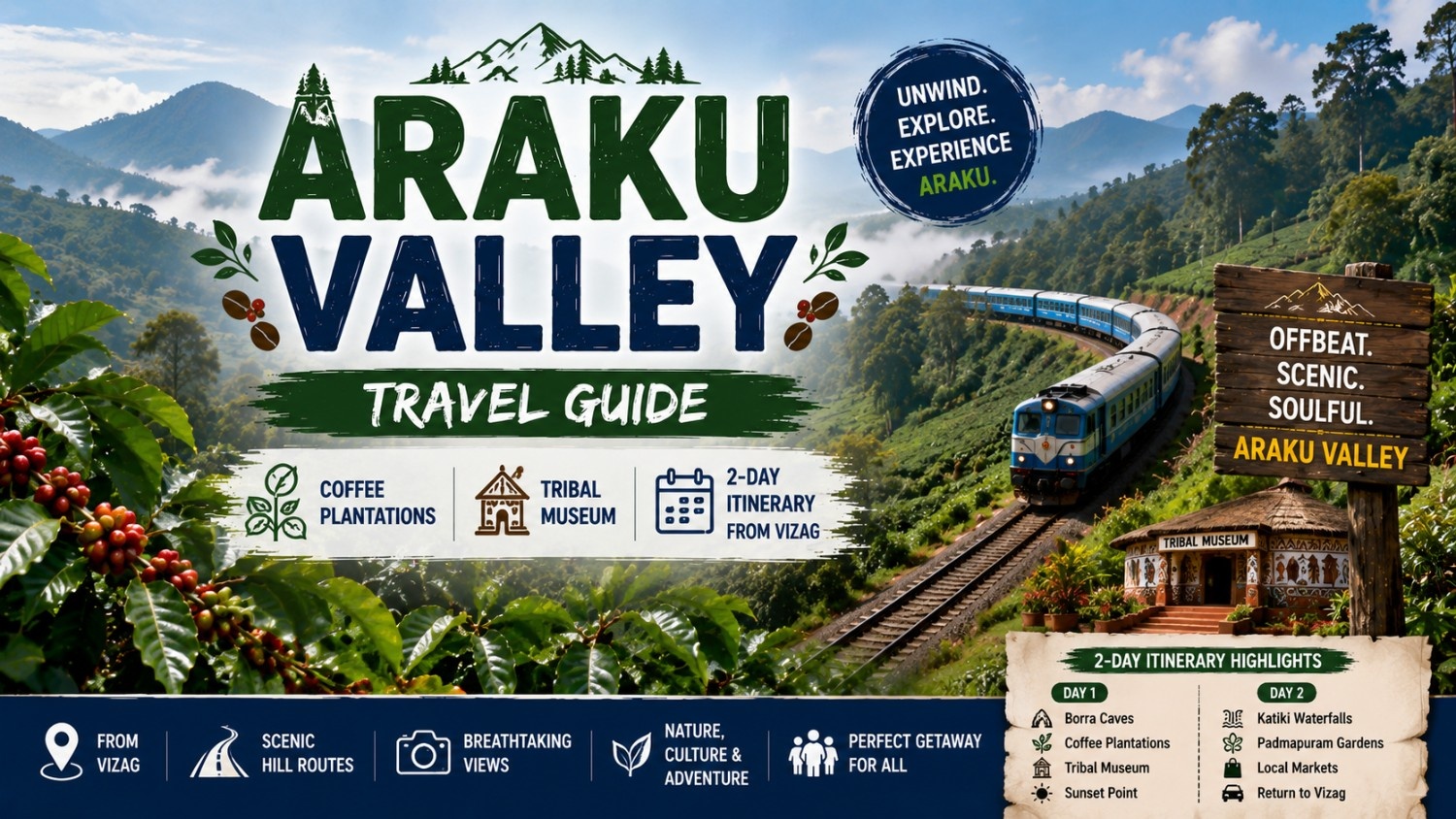 Araku Valley Travel Guide: Coffee Plantations, Tribal Museum & 2-Day Itinerary from Vizag