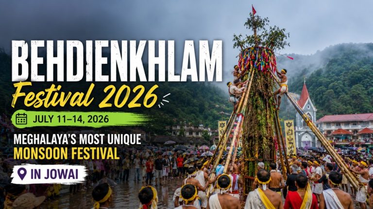 Behdienkhlam Festival 2026 (July 11–14): Meghalaya’s Most Unique Monsoon Festival in Jowai