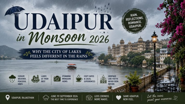 Udaipur in Monsoon 2026: Why the City of Lakes Feels Different in the Rains