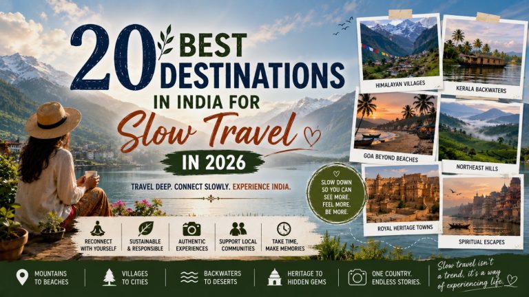 20 Best Destinations for Slow Travel in India in 2026