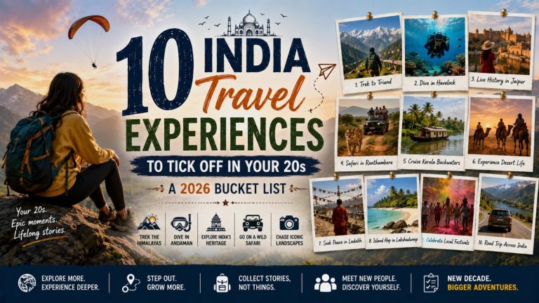 10 India Travel Experiences to Tick Off in Your 20s: A 2026 Bucket List