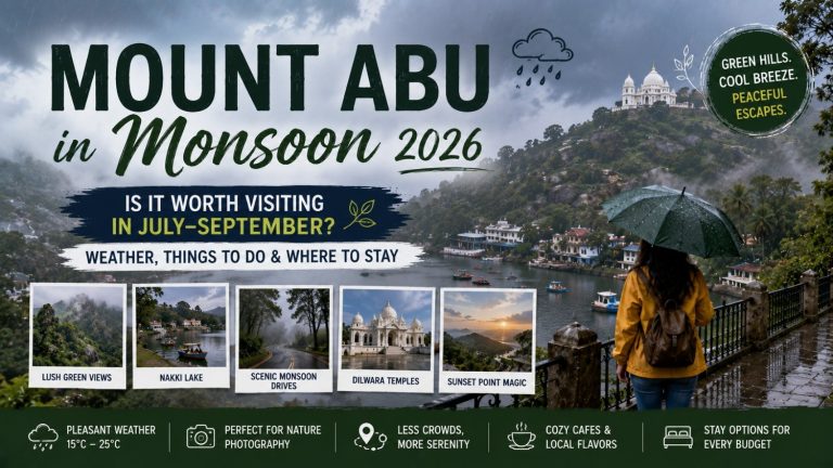 Mount Abu in Monsoon 2026: Is It Worth Visiting in September–October? (Weather, Things to Do & Where to Stay)