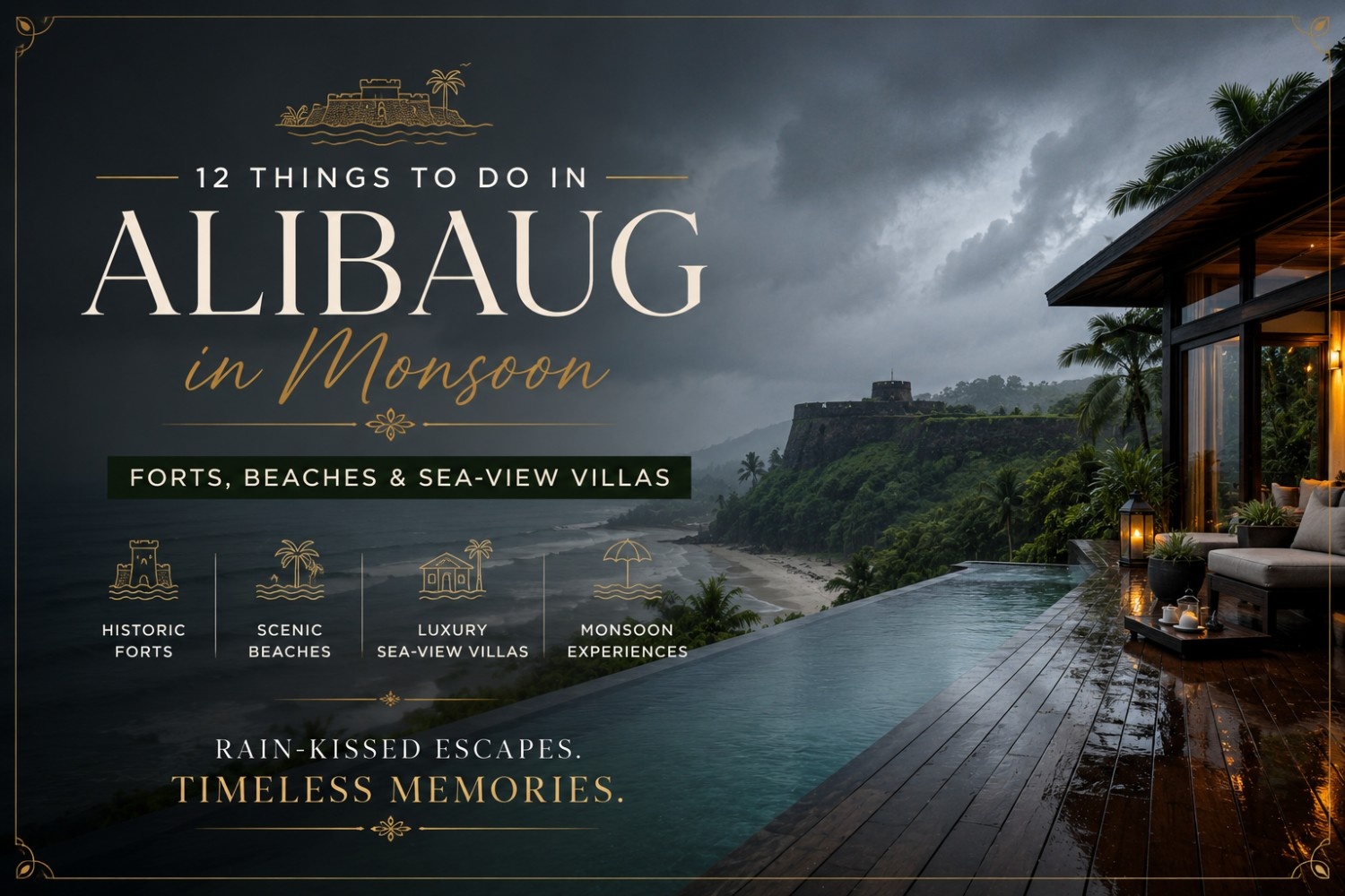 12 Things to Do in Alibaug in Monsoon: Forts, Beaches & Sea-View Villas