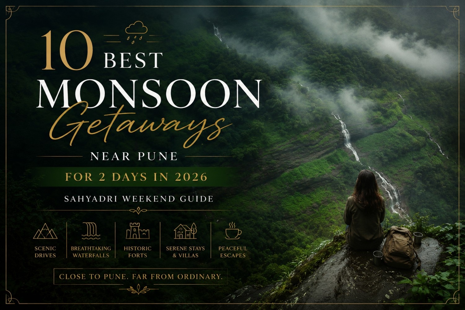 10 Best Places to Visit Near Pune in Monsoon for 2 Days in 2026 (Sahyadri Weekend Guide)