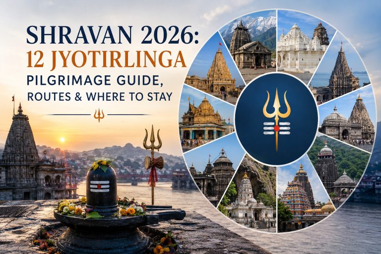 Shravan 2026: 12 Jyotirlinga Pilgrimage Guide, Routes & Where to Stay