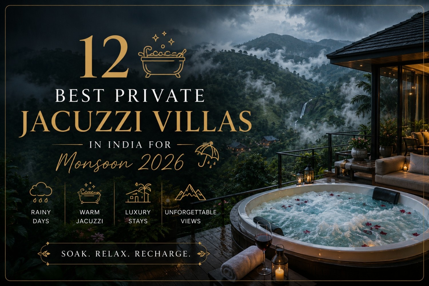 12 Best Private Jacuzzi Villas in India for Monsoon 2026