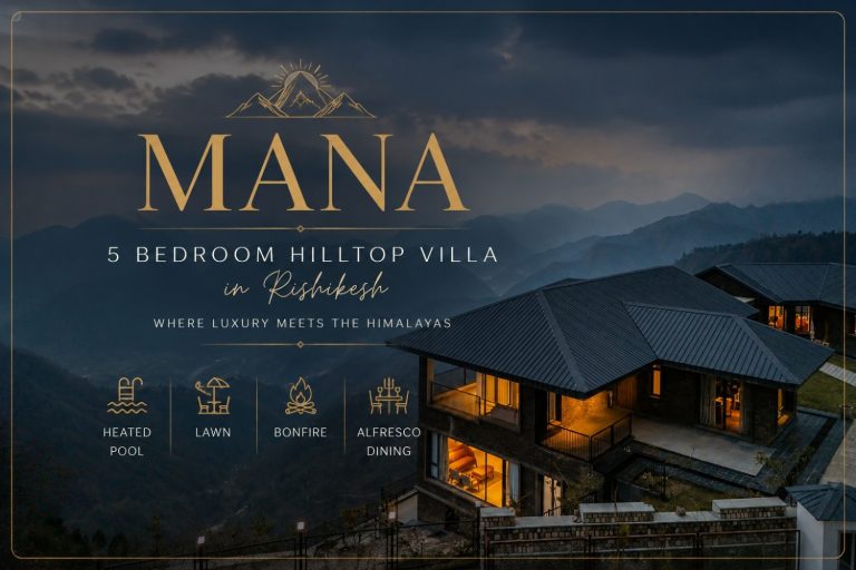 Mana by StayVista: Villa in Rishikesh Above the Ganga With a Heated Pool and Himalayan Views