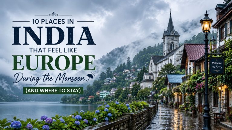 10 Places in India That Feel Like Europe in August 2026 (And Where to Stay)