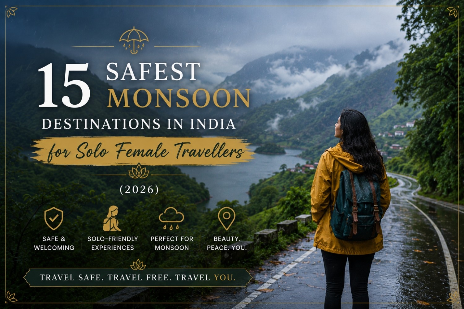 15 Safest Monsoon Destinations in India for Solo Female Travellers (2026)