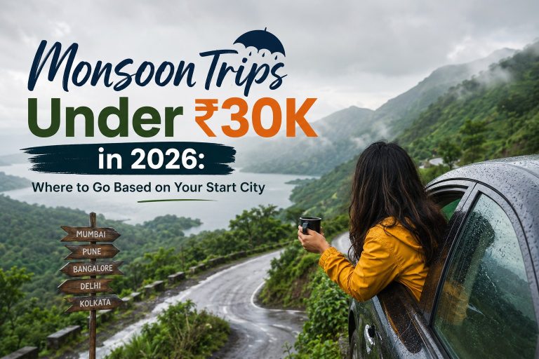 Monsoon Trips Under ₹30K in 2026: Where to Go Based on Your Start City